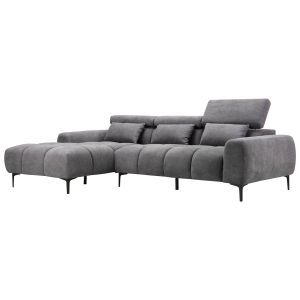 ЪГЛОВ ДИВАН ЛЯВ DIVYA HM3267.12L СИВ ПЛАТ 264X175X99ВСМ.