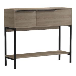 Nordic console in sonoma black 90x29.5x76cm