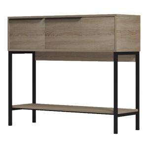 Nordic console in sonoma black 90x29.5x76cm