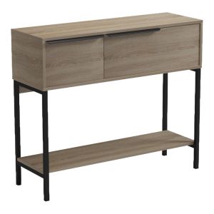 Nordic console in sonoma black 90x29.5x76cm
