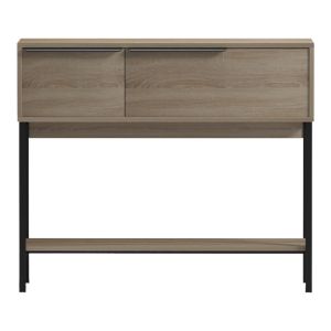 Nordic console in sonoma black 90x29.5x76cm