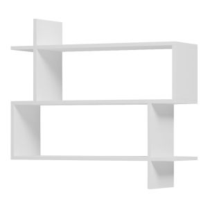 Parallel стенен рафт бял 70x22x65.5см