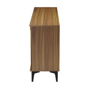 Riba buffet walnut-black marble look 180x40x78cm