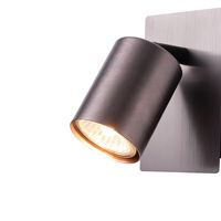 Aluminum Spot Lamp 1XGU10 Max 7W 120X120MM Gray Arte Illumina Luxy