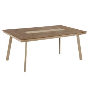 Алуминиева маса Taber HM5131.04 цвят капучино с плот от полидърво 200X100X75 см.