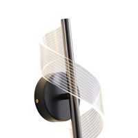 Wall lamp Led 8W 720LM 3000K 300X130MM black Arte Illumina Silk