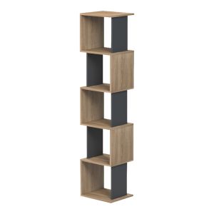 Библиотека Cubik sonoma - антрацит 35x30x161см