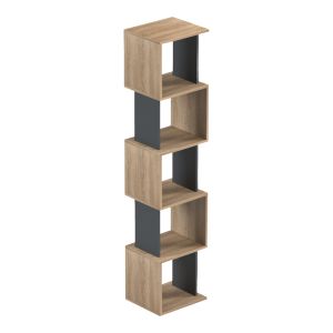 Библиотека Cubik sonoma - антрацит 35x30x161см