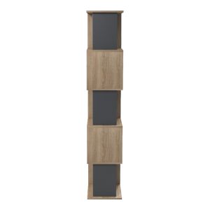 Библиотека Cubik sonoma - антрацит 35x30x161см