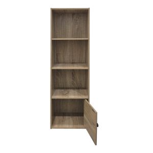 Библиотека Lenobia с колона и шкаф Sonoma 30.5x24x95см