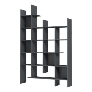 Библиотека Manco антрацит 122x25.5x188см