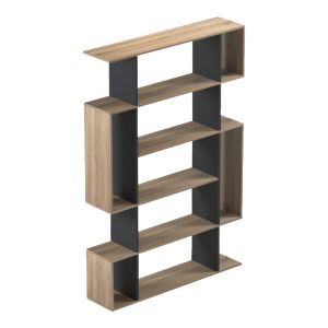 Библиотека Mito sonoma-antracit 108.5x25x161см