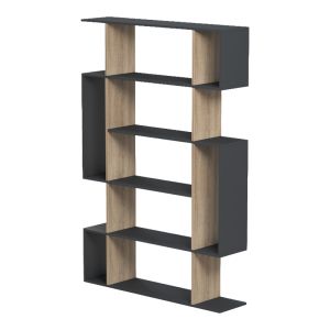 Библиотека Mito антрацит-сонома 108.5x25x161см