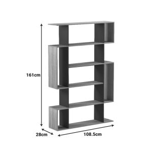 Библиотека Mito антрацит-сонома 108.5x25x161см