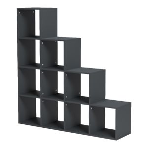 Библиотека Scala антрацит 129.5x29x129.5 см