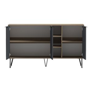 Sideboard Balain sonoma-anthracite 142x35.5x83cm