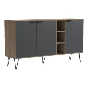 Sideboard Balain sonoma-anthracite 142x35.5x83cm