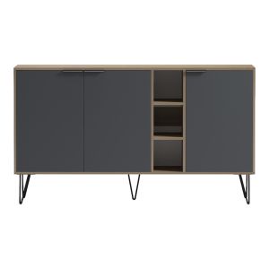 Sideboard Balain sonoma-anthracite 142x35.5x83cm