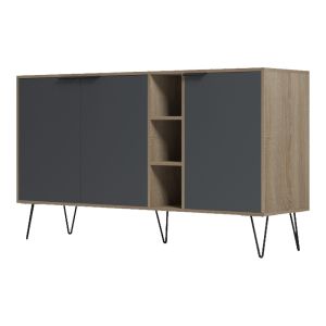 Sideboard Balain sonoma-anthracite 142x35.5x83cm
