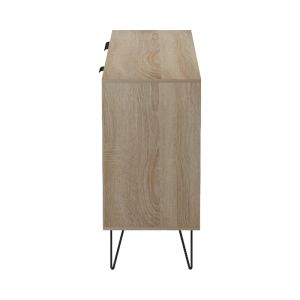 Balain sideboard, sonoma gray, beige, marble look, 142x35.5x83cm