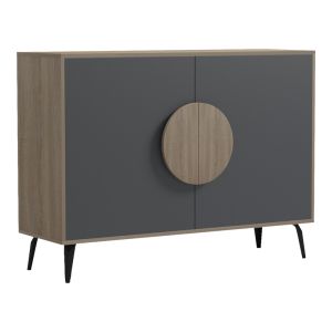 Sideboard Gora sonoma - anthracite 110x35.5x82cm