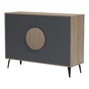 Sideboard Gora sonoma - anthracite 110x35.5x82cm