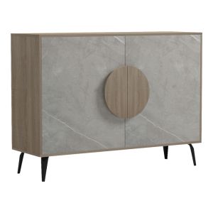 Buffet Gora sonoma - beige marble look 110x35.5x82cm