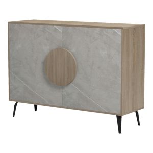 Buffet Gora sonoma - beige marble look 110x35.5x82cm