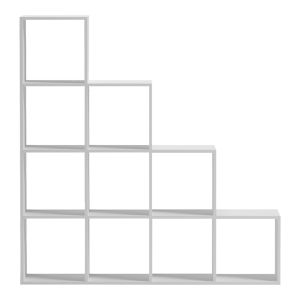 Бяла библиотека Scala 129.5x29x129.5 см