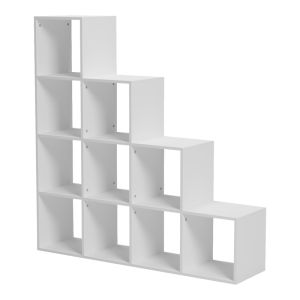 Бяла библиотека Scala 129.5x29x129.5 см