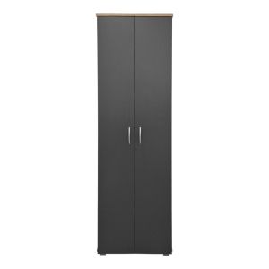 Wardrobe-shoe rack Racka sonoma-anthracite 58x34x186cm