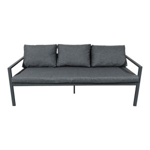 Градински сет Gardenly I, 4 части, алуминий, антрацитен цвят, с антрацитни възглавници