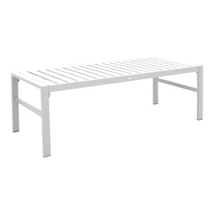 Градински сет Gardenly I, 4 части, алуминий, бял цвят, със сиво-бежови възглавници