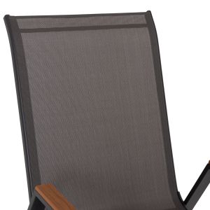 Градински сет от 5 части Bruno HM10729.01 метални столове и маса 140X80 см сиви