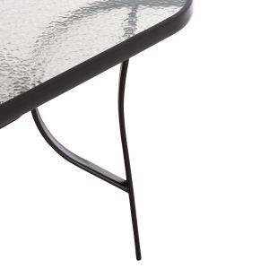 Градински сет от 5 части Bruno HM10729.03 метални столове и маса 150X90 см черни