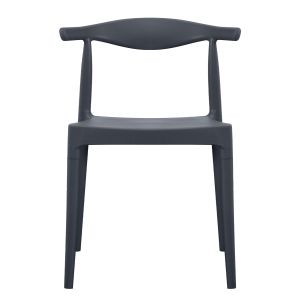 Garden chair Alor HM6624.03 made of polypropylene in gray 47X55X74.5 cm.