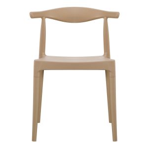 Alor HM6624.04 garden chair made of polypropylene in cappuccino 47X55X74.5 cm.