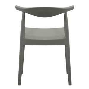 Garden chair Alor HM6624.05 made of polypropylene in olive green 47X55X74.5 cm.