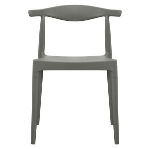 Garden chair Alor HM6624.05 made of polypropylene in olive green 47X55X74.5 cm.