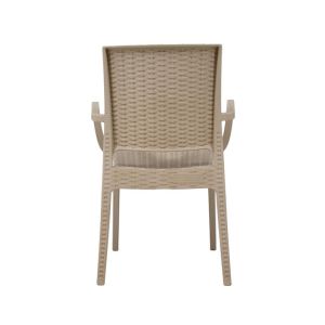 Garden chair Mateo beige color 54X55X85CM