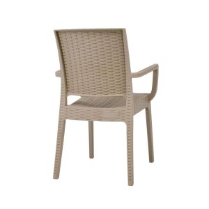Garden chair Mateo beige color 54X55X85CM