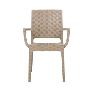 Garden chair Mateo beige color 54X55X85CM