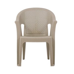 Garden chair Melina beige color 62X43X86CM