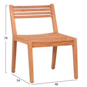 Garden chair Pavel HM6615 teak wood - natural color 46X54X78HCM