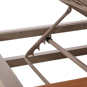 Double sun loungers with canopies Gallant HM6097.04 aluminum color cappuccino 2X2X2M