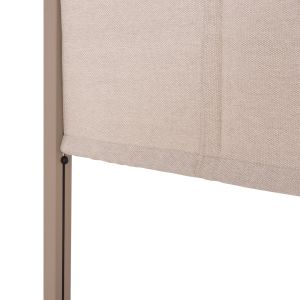Double sun loungers with canopies Gallant HM6097.04 aluminum color cappuccino 2X2X2M