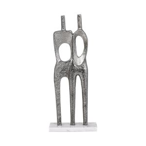 Decorative tabletop figurine human body nickel color 15X6X40CM