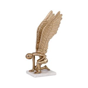 Decorative angel figure, antique gold color 19X16X33CM