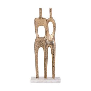 Decorative figure of a human body, antique gold color, 15X6X40CM