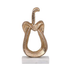 Decorative figurine Capsicum antique gold color 8X4X16CM